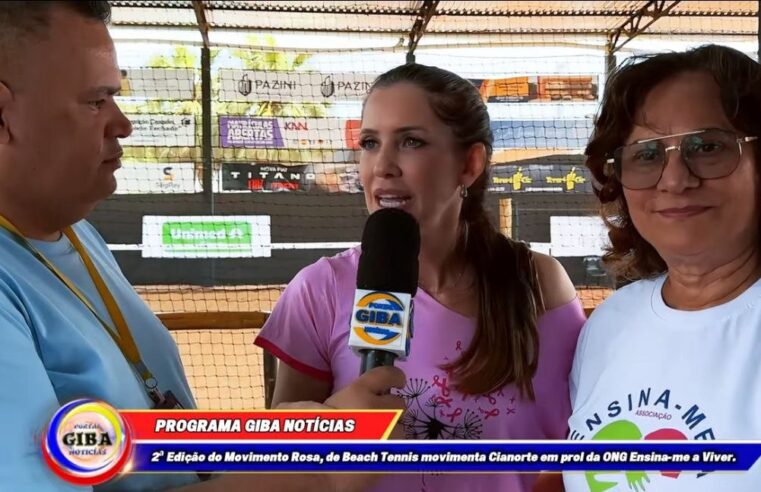 2ª Edição do Movimento Rosa, de Beach Tennis de Cianorte em prol da ONG Ensina-me a Viver.
