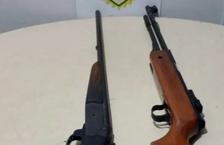 Polícia Militar apreende armas em Amaporã após abordagem suspeita
