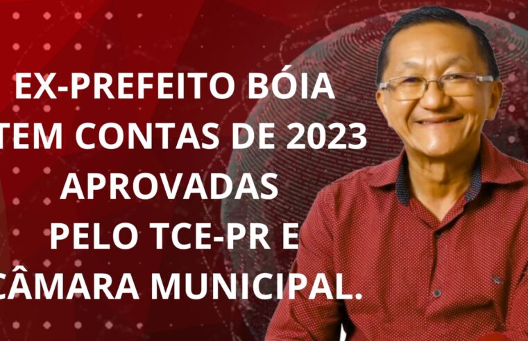 EX-PREFEITO TAKETOSHI SAKURADA BOIA TEM CONTAS DE 2023 APROVADAS PELO TCE-PR E PELA CÂMARA MUNICIPAL DE TUNEIRAS DO OESTE PR