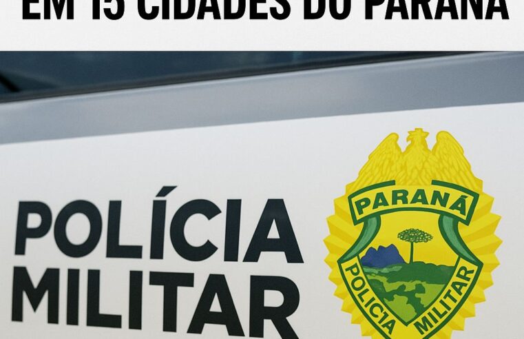 OPERAÇÃO QUADRANTE: GAECO E POLÍCIA MILITAR CUMPREM 35 MANDADOS EM 15 CIDADES DO PARANÁ