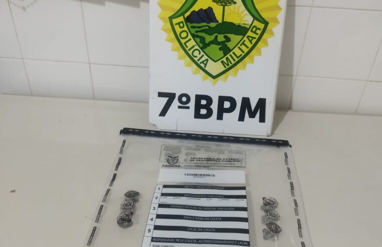 Apreensão de drogas em estabelecimento próximo à rodoviária de Rondon