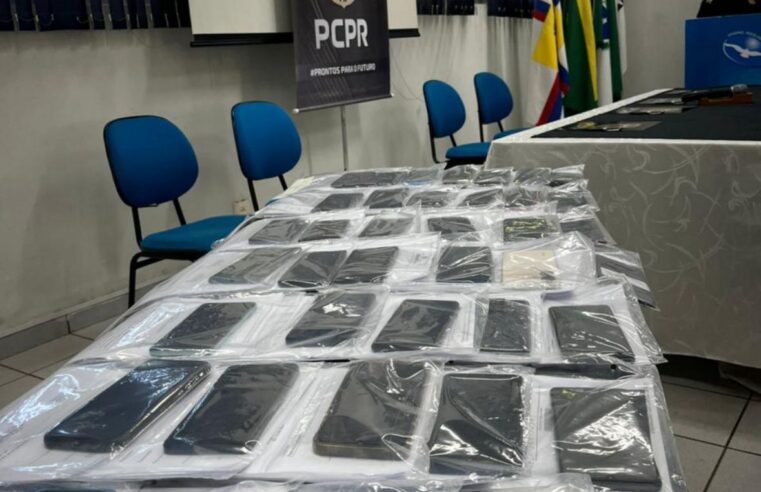 PCPR devolve 40 celulares recuperados a moradores de Apucarana
