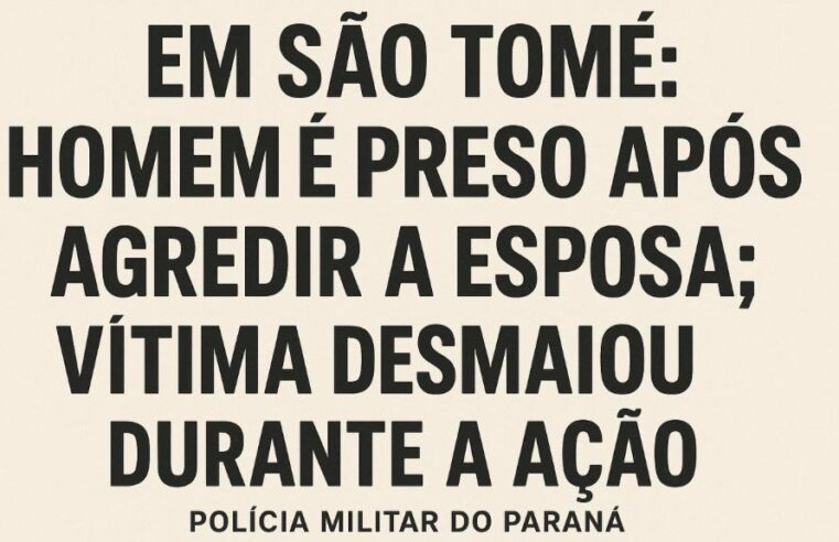 VIOLÊNCIA DOMÉSTICA EM SÃO TOMÉ: HOMEM É PRESO APÓS AGREDIR A ESPOSA; VÍTIMA DESMAIOU DURANTE A AÇÃO