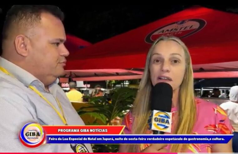 Feira da Lua Especial de Natal em Japurá, noite de sexta-feira – gastronomia e cultura.