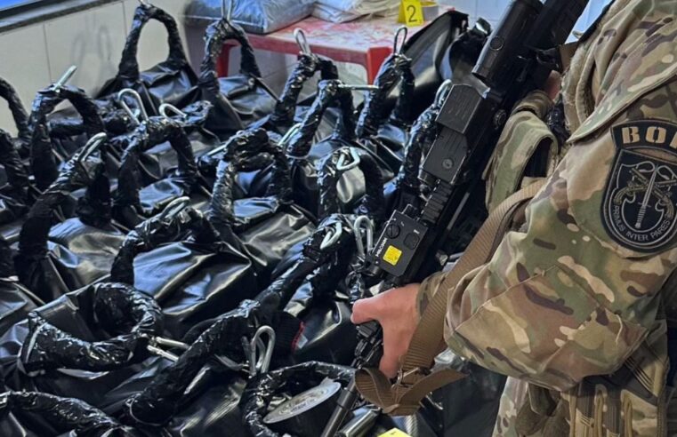 Operação conjunta entre PCPR e PMPR resulta na apreensão de quase 1,5 tonelada de cocaína no Paraná