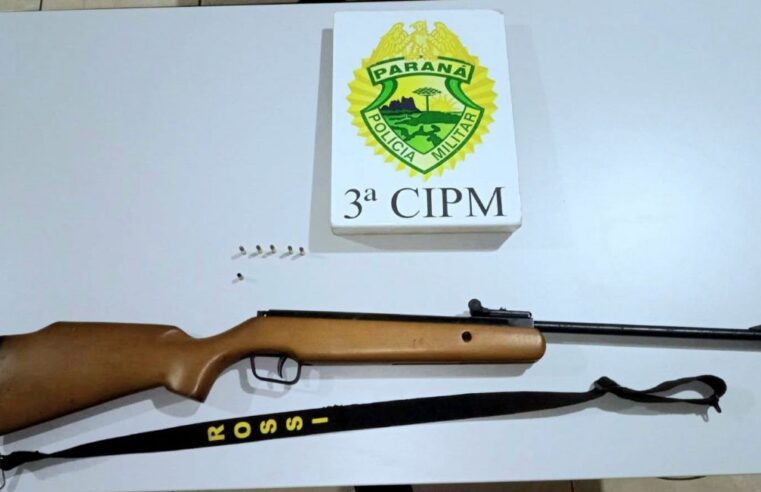 Jovem é levado à delegacia após briga com o pai e apreensão de arma artesanal em Itaúna do Sul