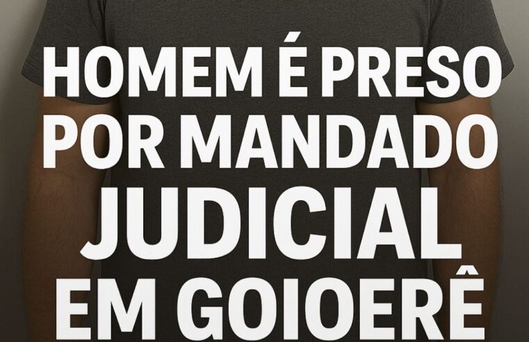 Homem é preso por mandado judicial no centro de Goioerê