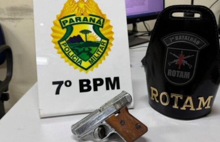 PERSEGUIÇÃO POLICIAL TERMINA EM PRISÃO E APREENSÃO DE ARMAS EM CRUZEIRO DO OESTE