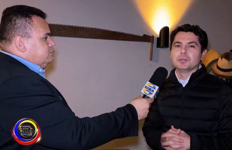 “Alexandre Curi, presidente da Assembleia Legislativa do Paraná, concede entrevista ao Portal GIBA Notícias e destaca a credibilidade e a força de audiência do portal.”