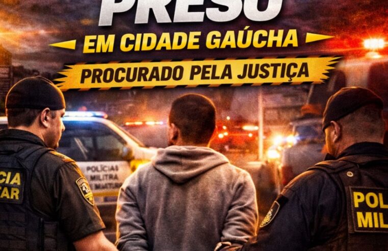 Homem com mandado de prisão em aberto é detido em Cidade Gaúcha
