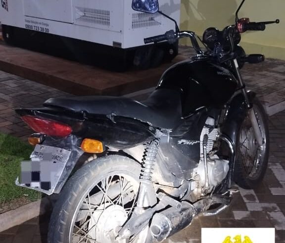 Motocicleta com sinais de adulteração é apreendida em Cianorte