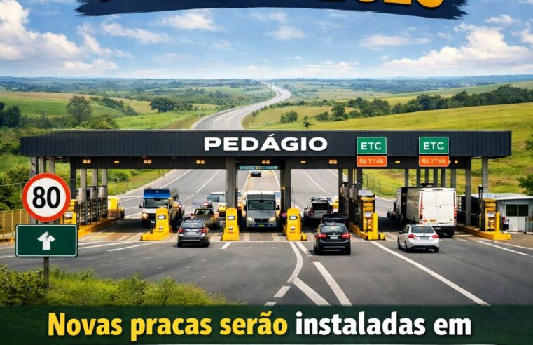 Pedágio retorna ao noroeste do Paraná em 2026 e prevê novas praças em Cianorte, Umuarama e Francisco Alves