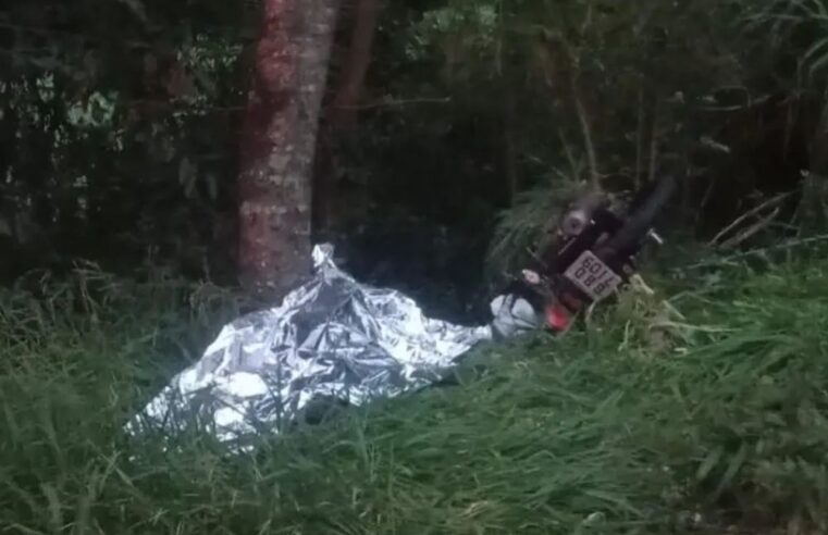 Motociclista de 62 anos perde a vida em acidente na PR-484, em Três Barras do Paraná