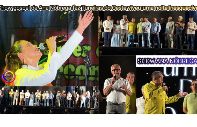 Show gospel de Ana Nóbrega faz Tuneiras do Oeste viveu uma noite inesquecível, no dia 30 de dezembro 2025.