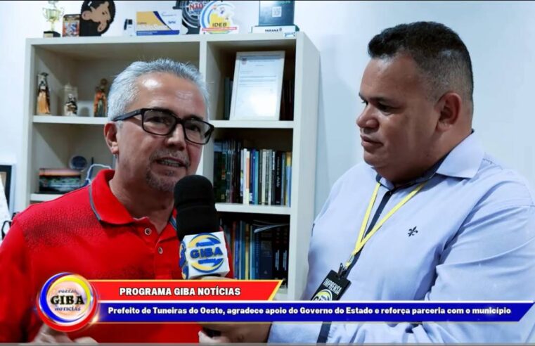 Padre Guerino agradece Governo do Estado e reafirma compromisso com o desenvolvimento de Tuneiras do Oeste