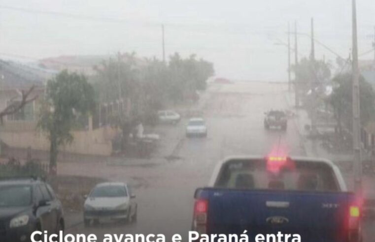 PARANÁ EM ALERTA MÁXIMO: CICLONE EXTRATROPICAL PODE TRAZER VENTOS ACIMA DE 100 KM/H E TEMPORAIS INTENSOS