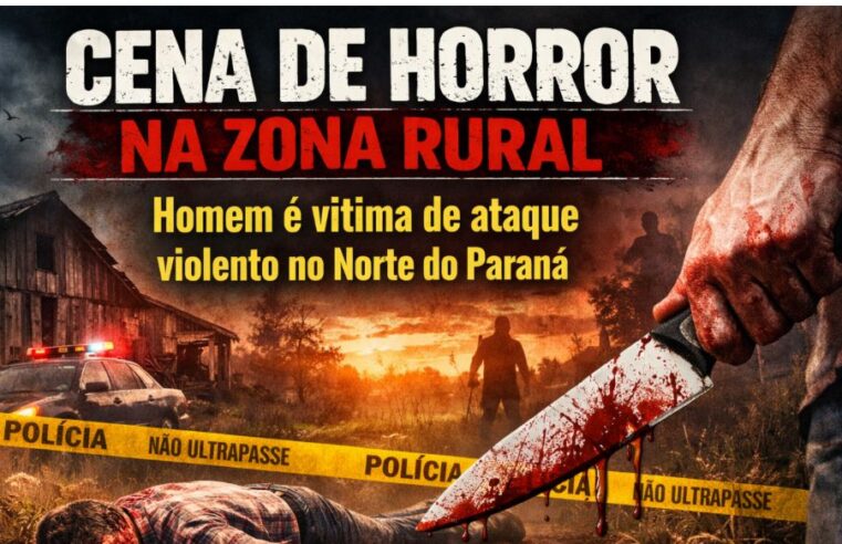 Ataque brutal na zona rural de Londrina deixa trabalhador gravemente ferido 22/12/25