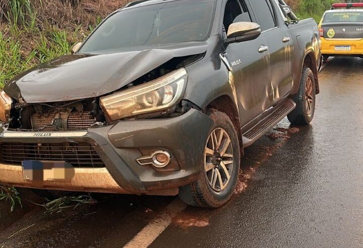 HILUX FURTADA EM CASCAVEL É RECUPERADA ABANDONADA NA PR-468, EM MARILUZPor Luzitana Lu