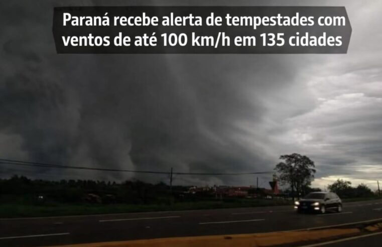Paraná entra em semana de instabilidade com risco de temporais e ventos fortes