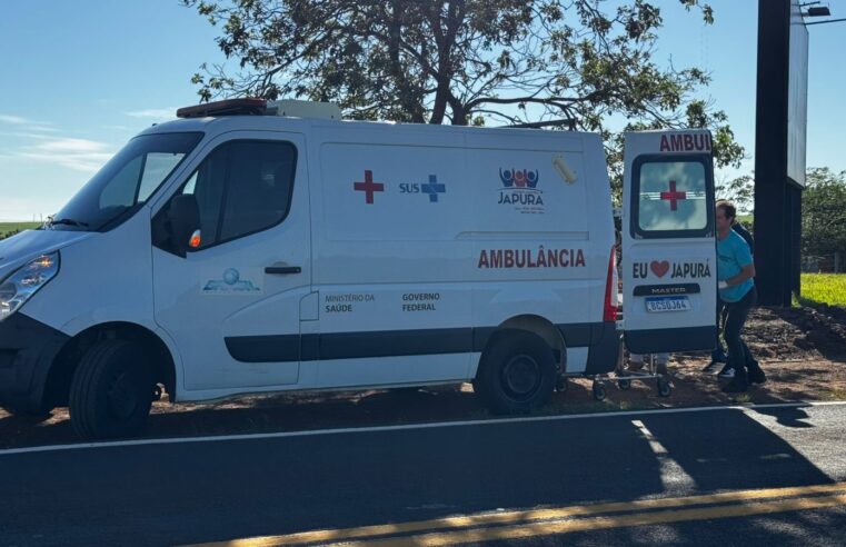 ACIDENTE ENTRE JAPURÁ E SÃO TOMÉ DEIXA MOTOCICLISTA COM FERIMENTOS LEVES