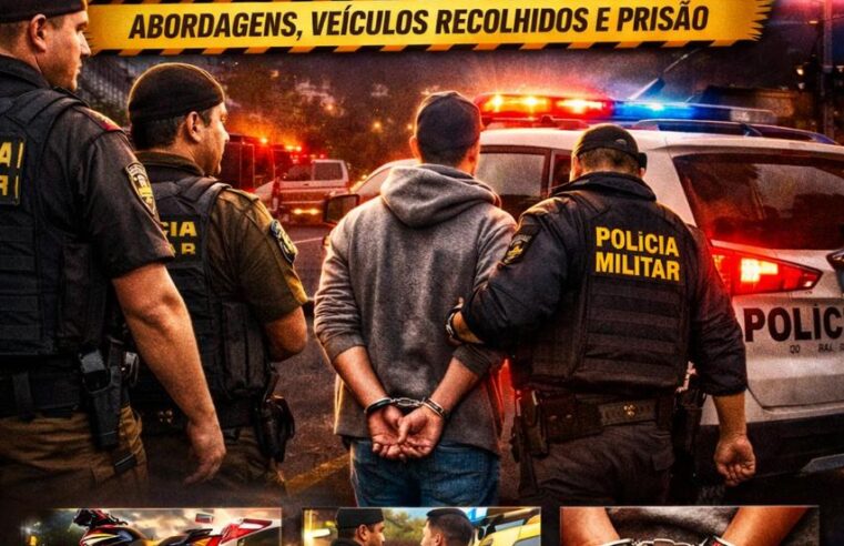 Duas motocicletas são recolhidas após fiscalização em Rondon