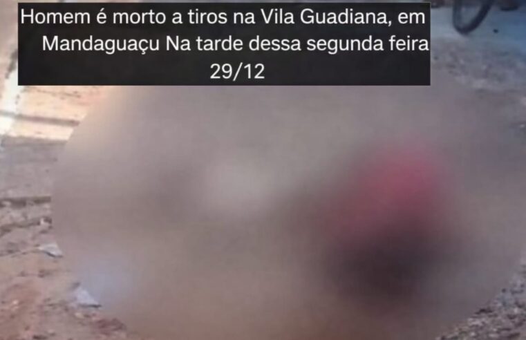 Homem é morto a tiros na Vila Guadiana, em Mandaguaçu na tarde desta segunda-feira (29)
