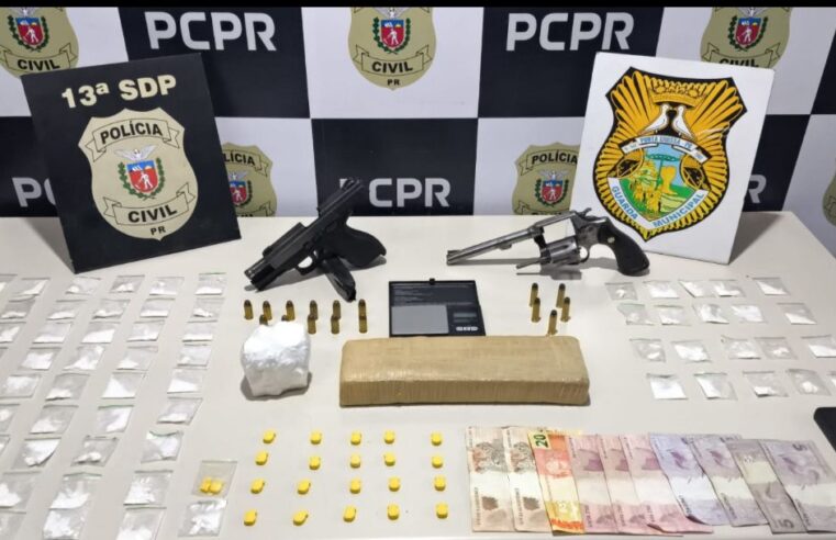PCPR e GCM prendem cinco suspeitos em operação contra tráfico e homicídio em Ponta Grossa,10 de dezembro de 2025