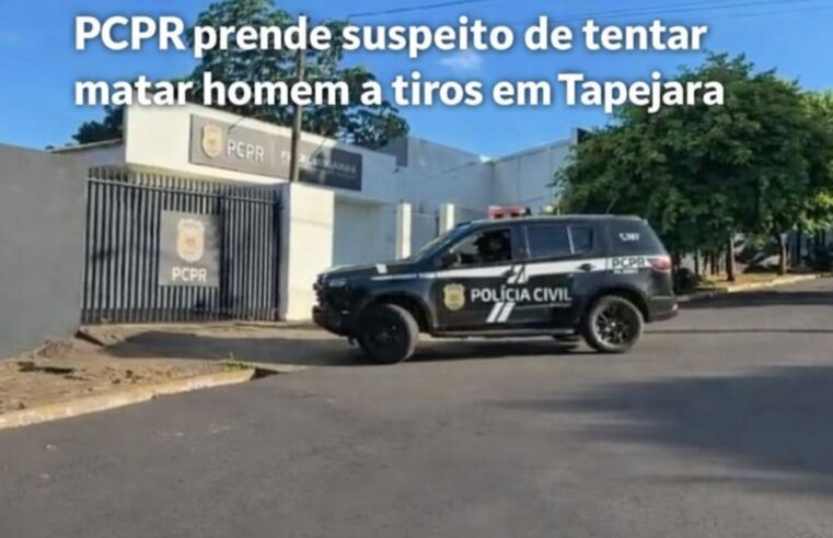 PCPR prende suspeito de tentar matar homem a tiros em Tapejara