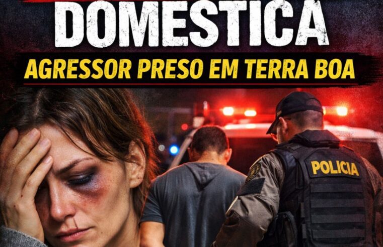 VIOLÊNCIA DOMÉSTICA: HOMEM É DETIDO APÓS AGRESSÃO EM TERRA BOA