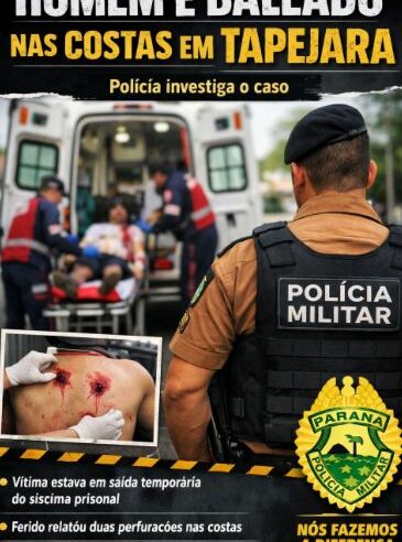 Homem é baleado nas costas em Tapejara e polícia investiga o caso