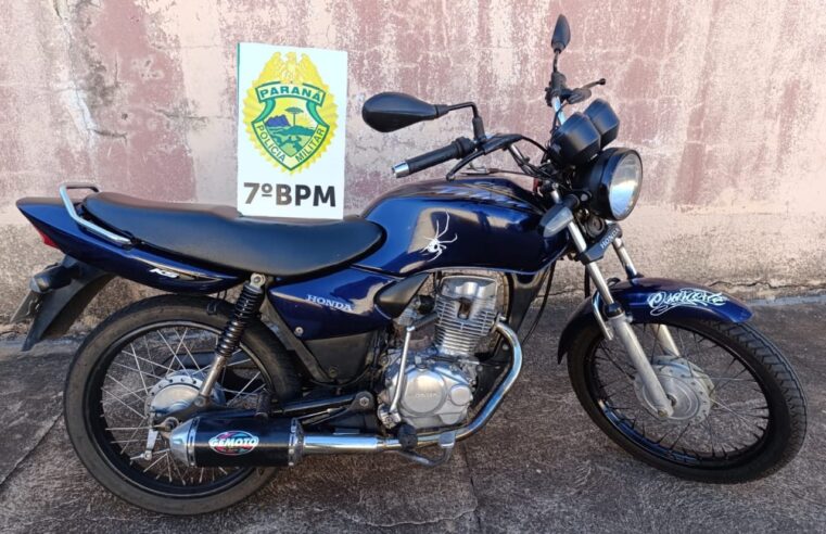 Menor é flagrada conduzindo motocicleta irregular em Moreira Sales