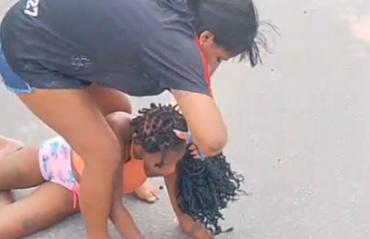 Vídeo de agressão entre mulheres em via pública repercute nas redes sociais