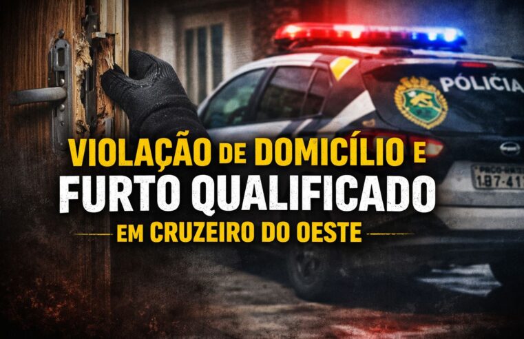Violação de Domicílio e Furto Qualificado em Cruzeiro do Oeste