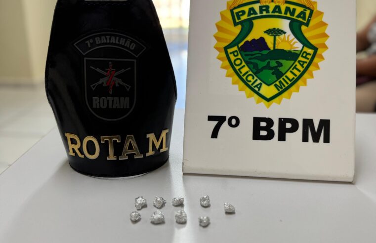 Ações policiais resultam em apreensões por drogas no Jardim das Flores, em Cruzeiro do Oeste