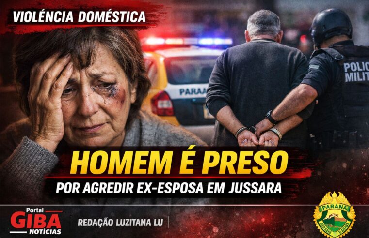 Homem é preso após agredir ex-esposa em caso de violência doméstica em Jussarana noite de terça-feira (13)