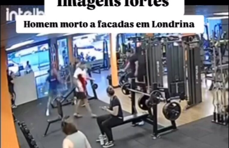 Homem é morto a facadas dentro de academia na Avenida Faria Lima, em Londrina (PR) 05/01/2026