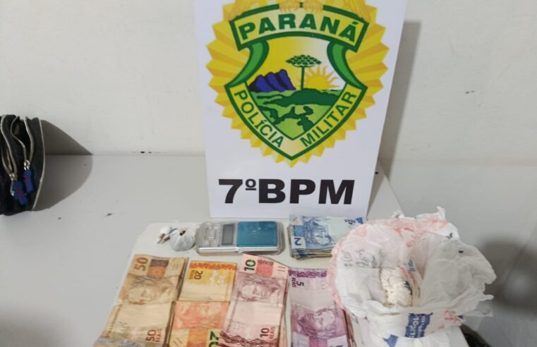 TRÁFICO DE DROGAS: HOMEM É PRESO E DOIS ADOLESCENTES APREENDIDOS EM GOIOERÊ