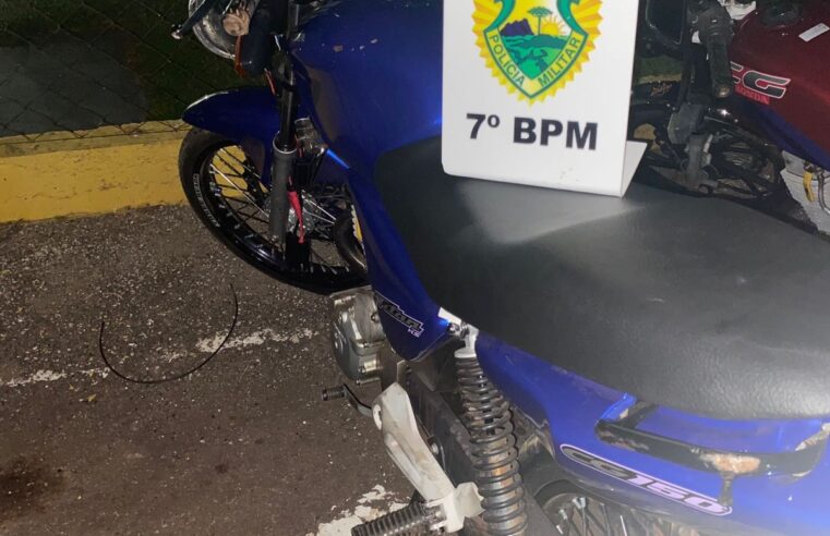 Acompanhamento tático termina com três detidos e motocicleta adulterada em Cruzeiro do Oeste