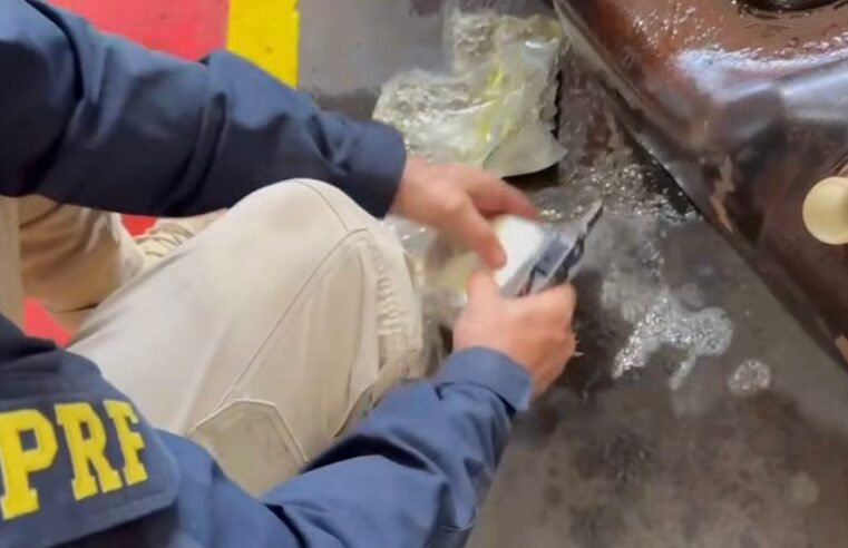 PRF descobre quase 20 quilos de drogas escondidos dentro de tanque na BR-487