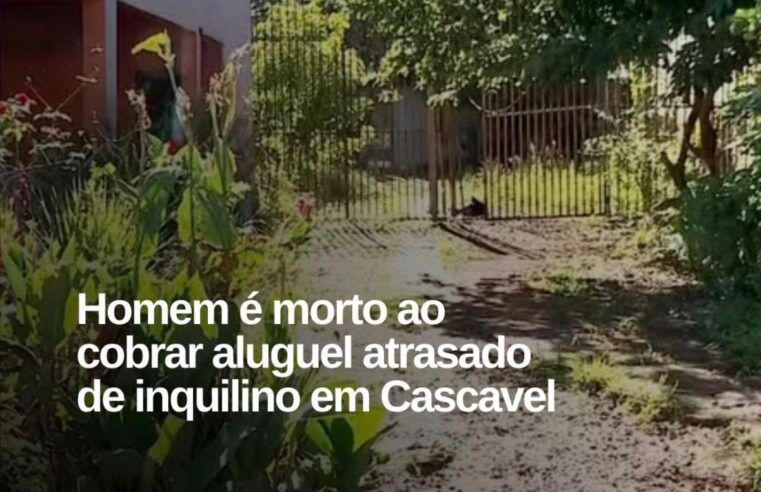 Homem é morto ao tentar cobrar dívida de aluguel em Cascavel, no Paraná