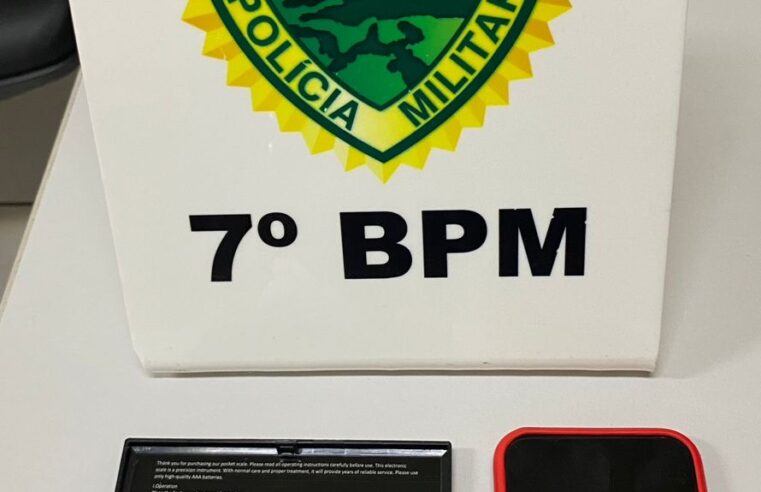Homem é encaminhado após abordagem policial por posse de droga em Cruzeiro do Oeste