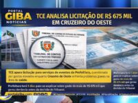 LICITAÇÃO DE R$ 675 MIL PARA EVENTOS EM CRUZEIRO DO OESTE VIRA ALVO DE DENÚNCIA NO TRIBUNAL DE CONTAS