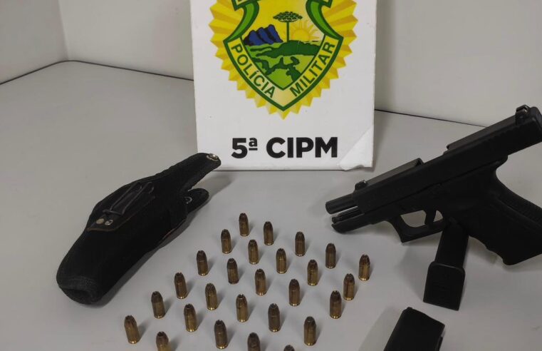 Homem é encaminhado à delegacia após denúncia de porte de arma na PR-323, em Cianorte