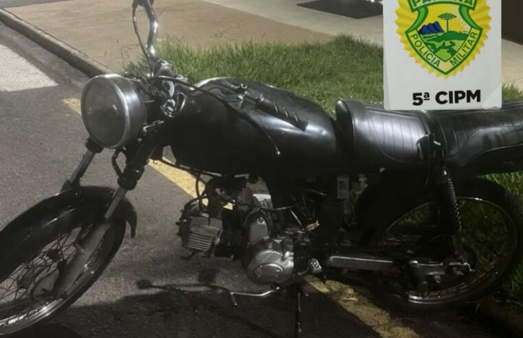 PM intensifica fiscalização em Cianorte e apreende motocicleta irregular durante Operação Omnis