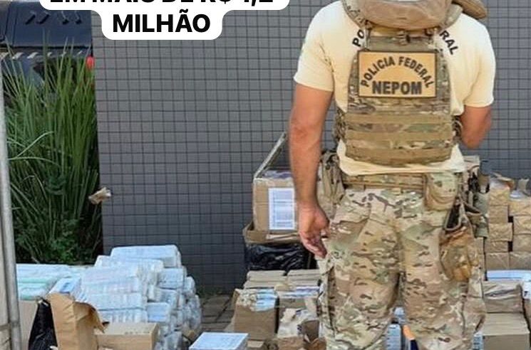 PILOTO É DETIDO COM CARGA ILEGAL DE ANABOLIZANTES, MEDICAMENTOS PARA EMAGRECIMENTO E ELETRÔNICOS AVALIADA EM MAIS DE R$ 1,2 MILHÃO
