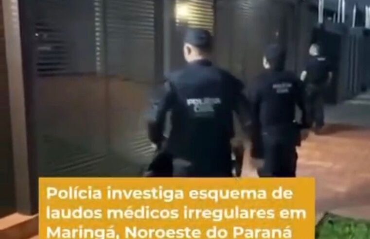 Operação da PCPR investiga esquema de laudos médicos irregulares ligados ao SUS em Maringá