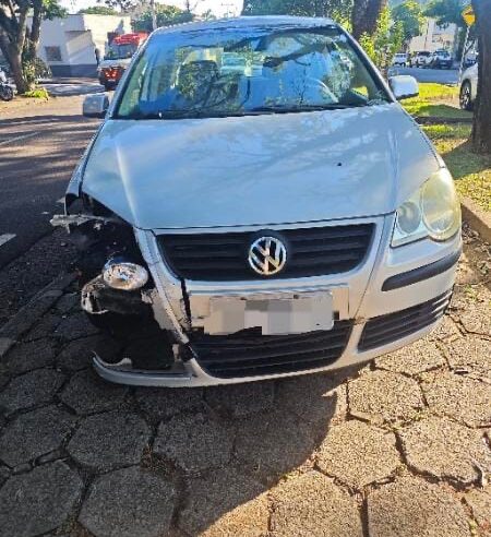 ACIDENTE ENTRE CARRO E MOTOCICLETA DEIXA JOVEM FERIDA EM CIANORTE