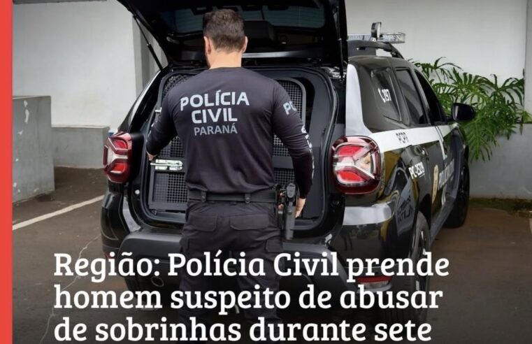 Homem é preso preventivamente em Umuarama por estupro de vulnerável e registro ilegal de intimidade sexual