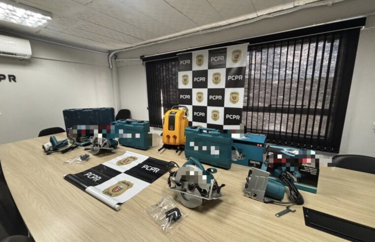 PCPR prende dois homens por estelionato e recupera carga de ferramentas durante operação em Curitiba