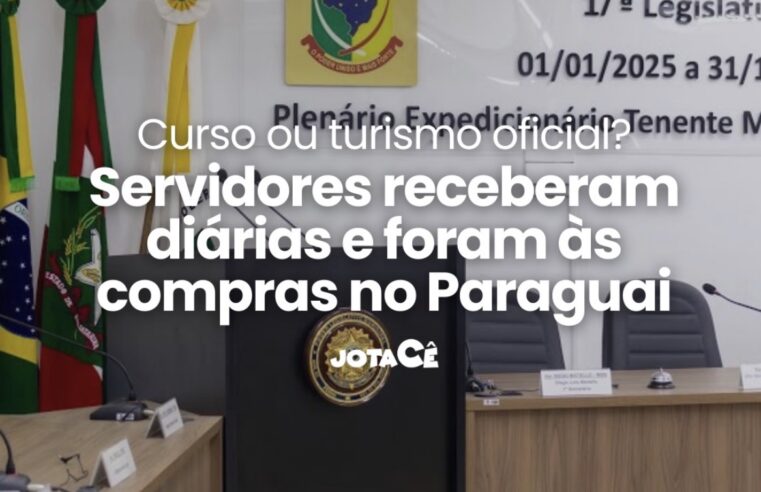 Viagem oficial de servidores da Câmara de Penha é investigada após suspeita de compras no exterior com dinheiro público
